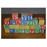Vintage Letter Block Collection 1 Inch