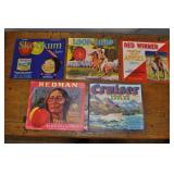 Washington Apple Box Label Collection Of 5 Labels.