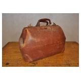 Antique Small Leather Doctors Bag.
