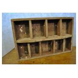 Vintage Handywoman Box, Very Sturdy, 9 Dividers.