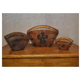 3 Wooden Chinese Decorative Boxes