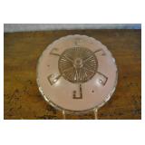 Vintage Art Deco Pink Frosted Glass Shade. 10.25