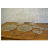 7 Glass Plate Set.9.5 Inch And 4.5 Inch.