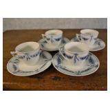 Vintage Bing & Grondahl 4 Cups And Saucers.