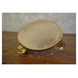 Antique French Childrens Tamborene 5.5 X 1.5 Inch
