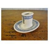 Blue And White Pottery Match Stand