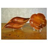 Two Hawaiian Monkey Pod Wooden Bowls