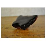 Fire And Light Plum Colored Glass Love Butterfly