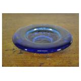 Fire And Light Cobalt Colored Glass Splash Candle