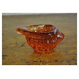 Fire And Light Copper Colored Glass Shell Candle