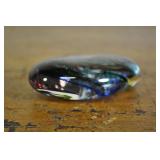 Multi Colored Kidney Shaped Paperweight  4.5 Inch