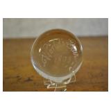 Worlds Fair 1893 Glass Paperweight, Minor Chips