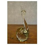 Glass Snail 8.75 Inches High, Handmade Taiwan