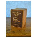 Westinghouse Electric Iron Wood Box Vintage Reprod