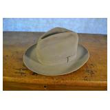 Dobbs Gay Prince Grey Suede Hat Size 7 3/8