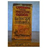 Cowans Pure Perfection Cocoa Tin With Lid, Vintage