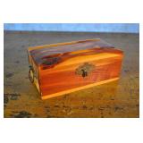 Mini Cedar Trunk, Two Handles 7 X 3 Inches