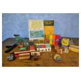 Assorted Office Supplies - Ink, Stamps, Staplers,