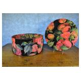 Floral Hat Box 14x6.25 Inches