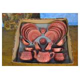 Childs Pink Tea Set For Six, In Box