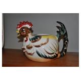 Ceramic Hen Jar. 7x5.5 Inches