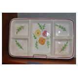 Hand Painted Casserole Dish Oven Proof Vintage