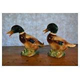 Mallard Ducks Ceramic. 9.5 X 10 Inches