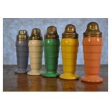 Salt And Pepper Shakers Set Of 5. 4 Inch