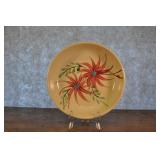 Rusticware Serving Bowl Hand Painted Pink Flowers