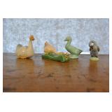 Duck Figurines - 4 Pcs. 5 Inches And Smaller.