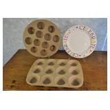 Pampered Chef Baking Pans - 3 Pcs