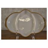 Anchor Hocking Fireking Relish Tray 3 Part