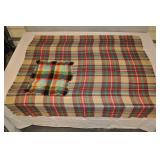 Cashmere Plaid Hanky And Scarf . 42x42 Inches