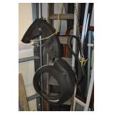 Recycled Tire Swing Horse.