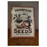 D M Ferry & Cos Seeds For Sale Here Tin Sign