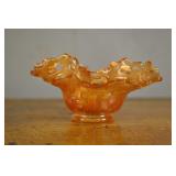 Fenton Marigold Carnival Glass Basket Weave,
