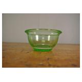 Anchor Hocking Vaseline Glass Bowl, 5 Inches