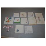 Vintage Hankies Wrapped In Ribbon