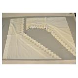 Pair Crocheted Window Valances