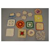 Crocheted Doilies, Hot Pads And Pot Holders