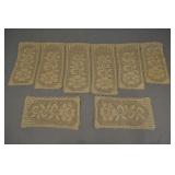 Crocheted Serving Doilies, Cream Color, 3 Pc Set