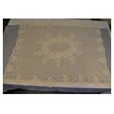 Crocheted Table Cover, Cream Color