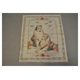 Collie Dogs Needlepoint, Ready For Framing