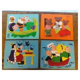 Vintage Wooden Childrens Puzzles