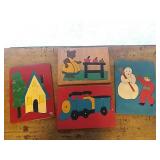 Vintage Wooden Childrens Puzzles