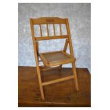 Babee-tenda Wooden, Folding Childs Chair