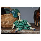 Ceramic Beanie Doll Marked Pablo 1985