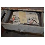 Vintage Baby Doll Pillow And Three Embroidered