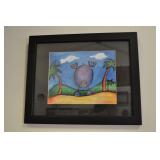 "hippo Doing Handstand On The Beach"