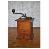 Antique S E A Coffee Grinder, Cast Iron Handcrank